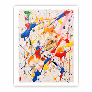 Multicolor Drip Painting