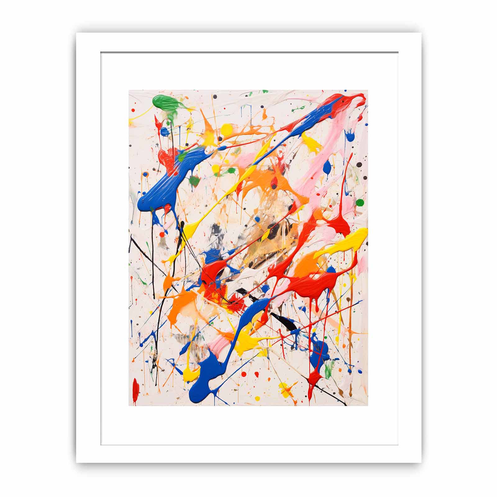 Multicolor Drip Painting