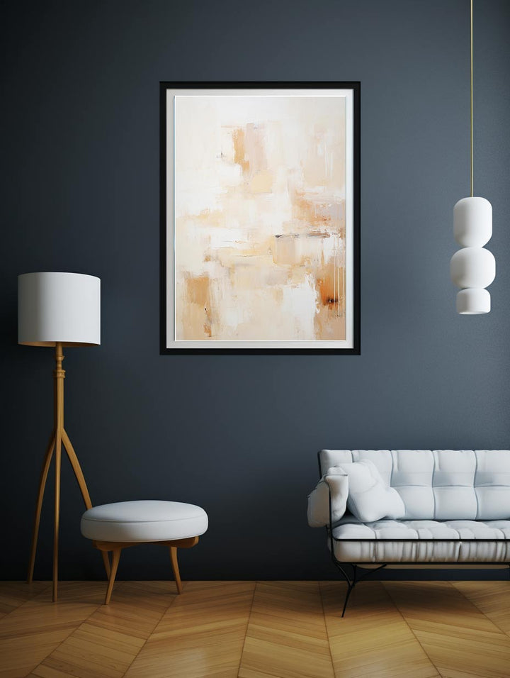 Cream Abstract Painting