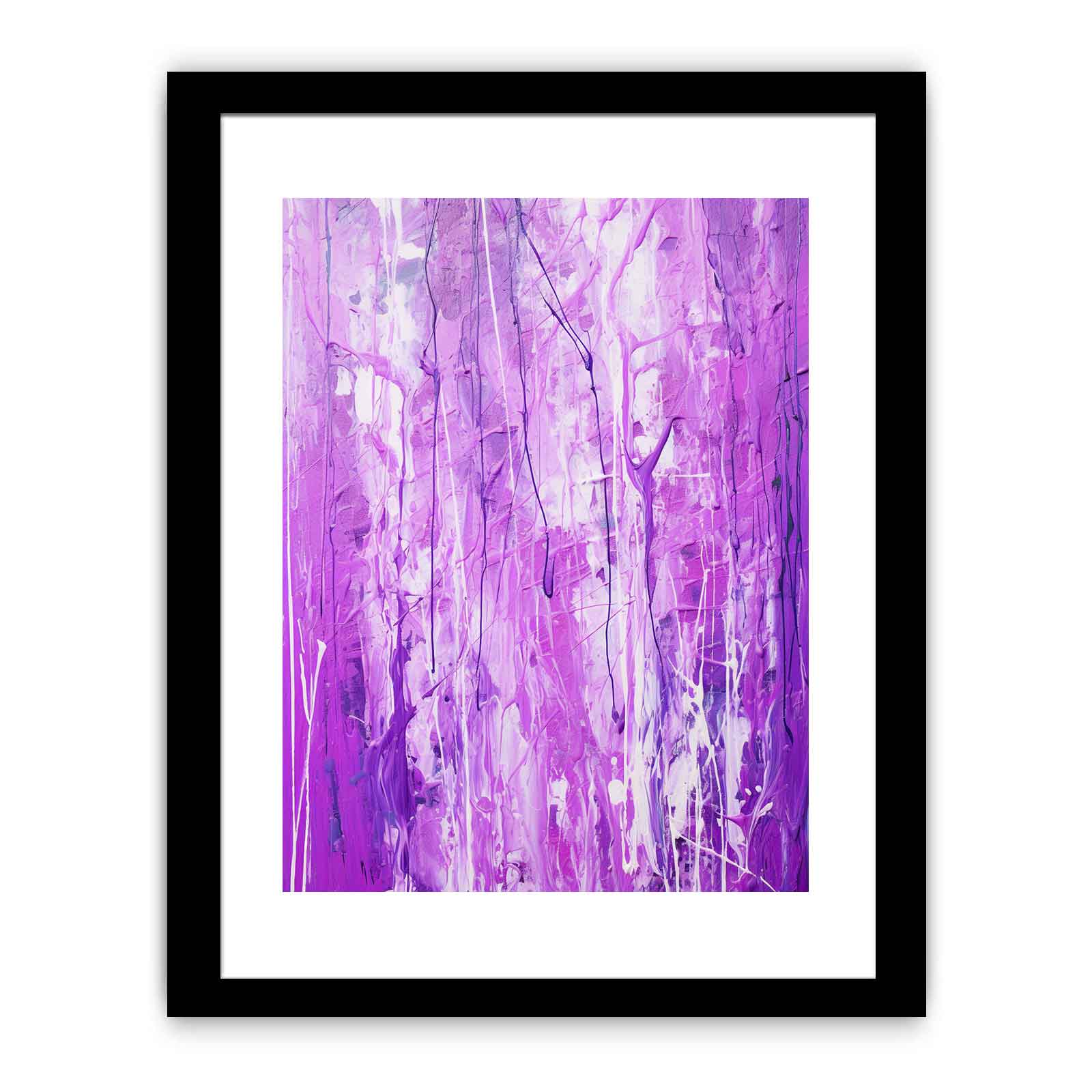 Purple Drip Painting
