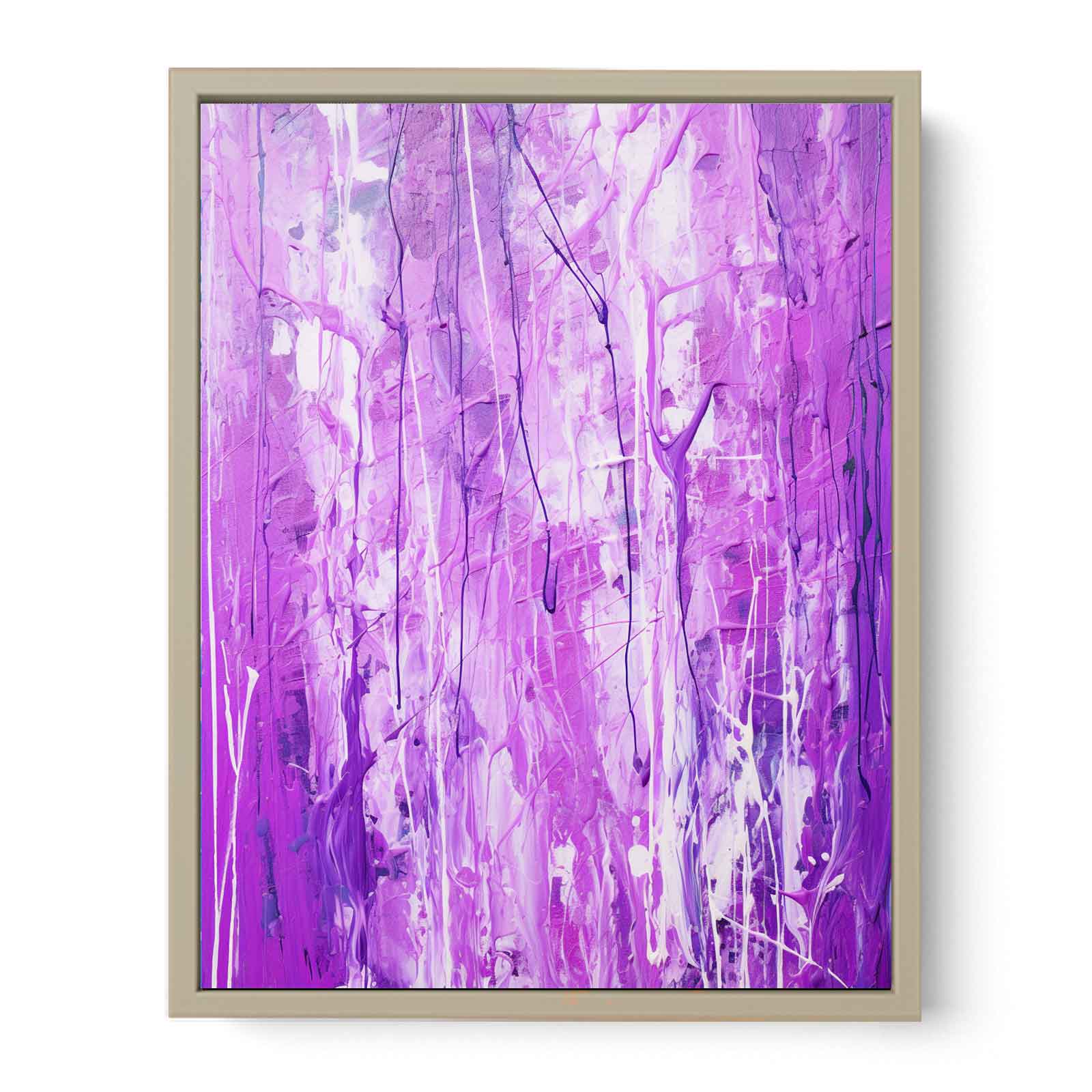 Purple Drip Painting