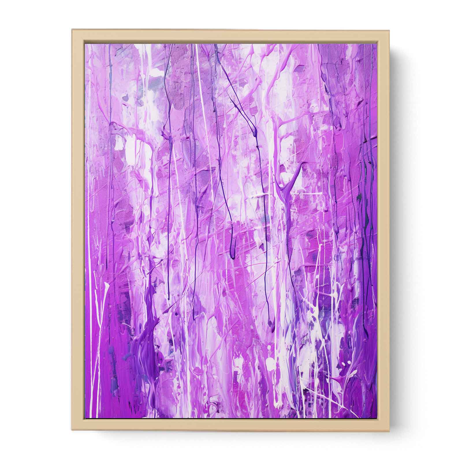 Purple Drip Painting