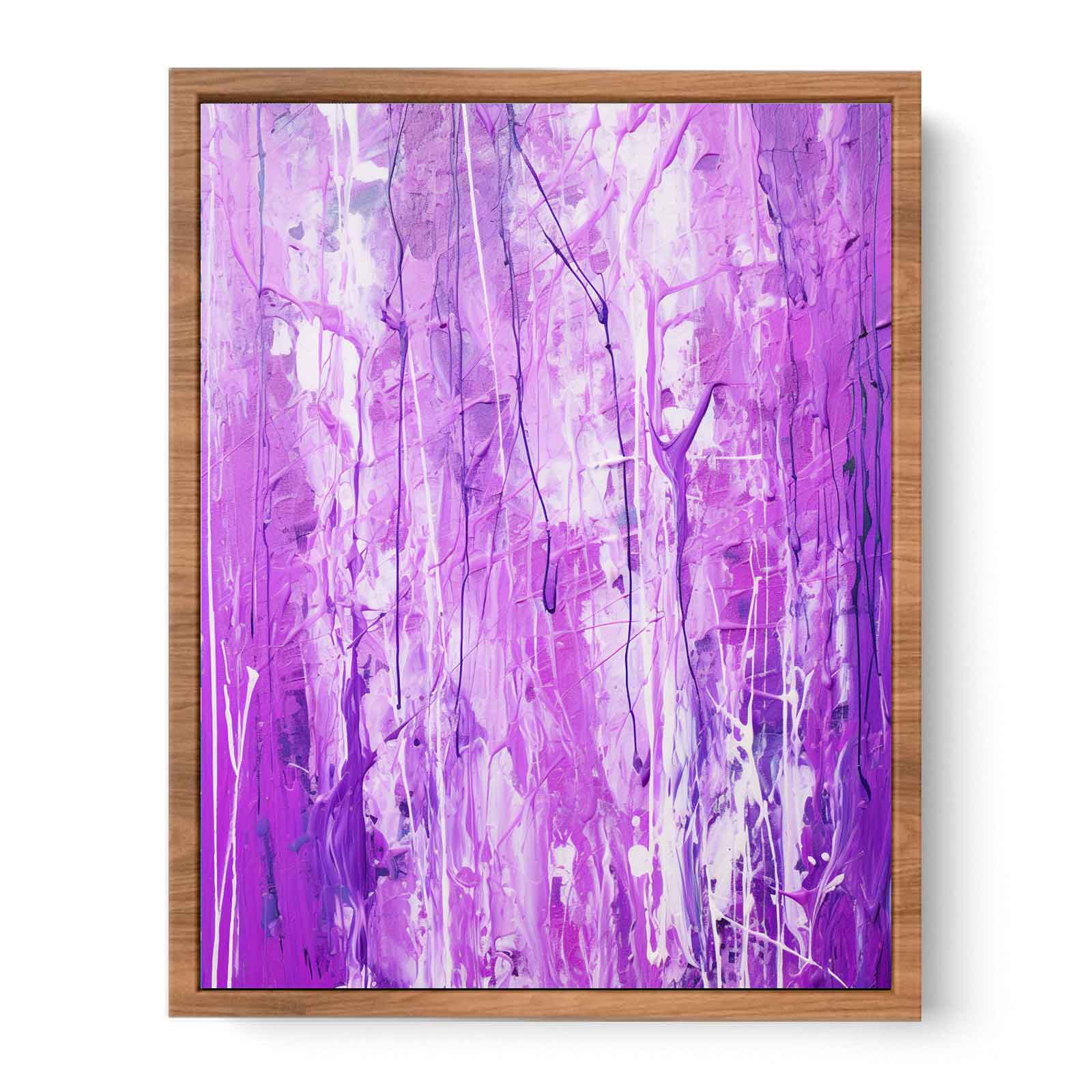 Purple Drip Painting