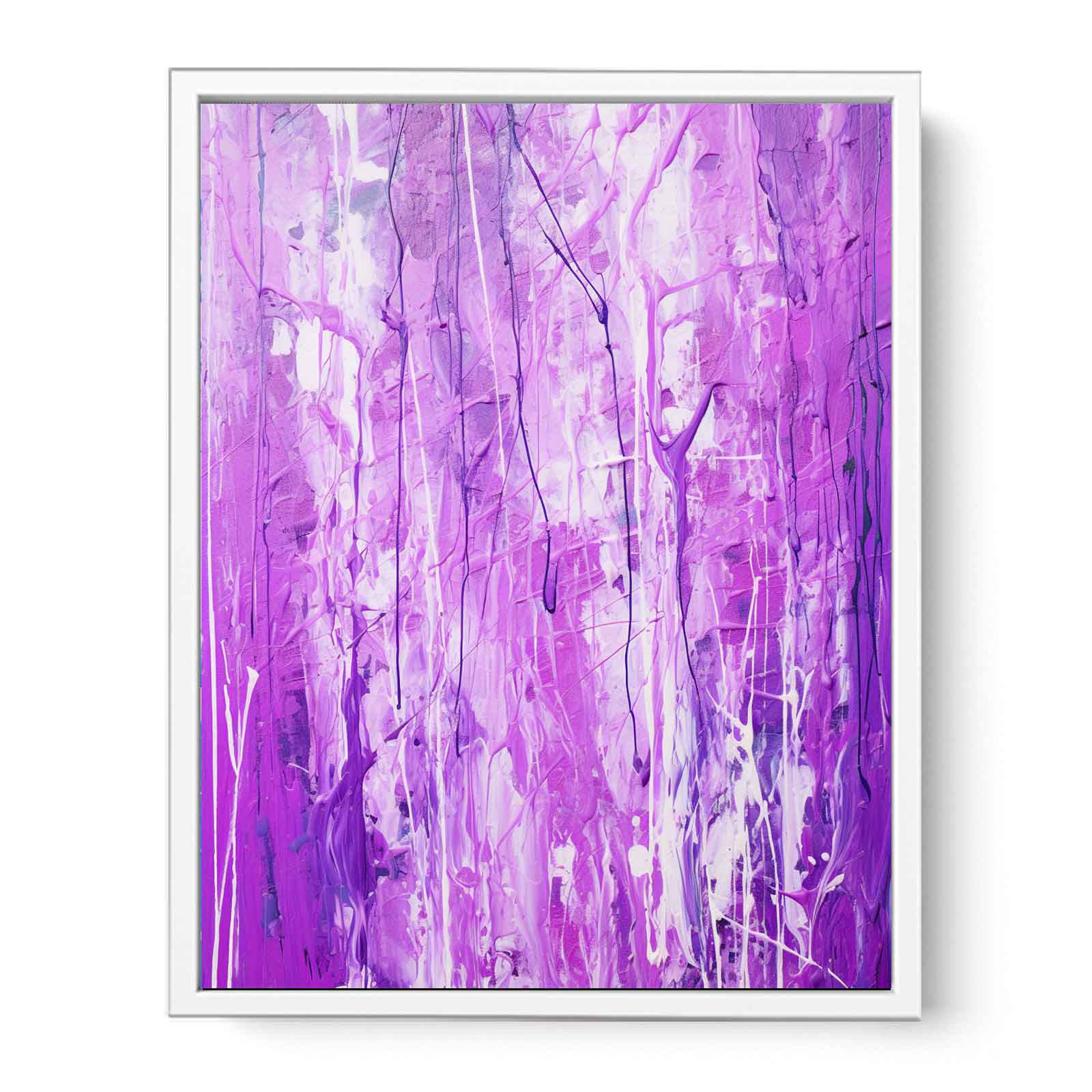Purple Drip Painting