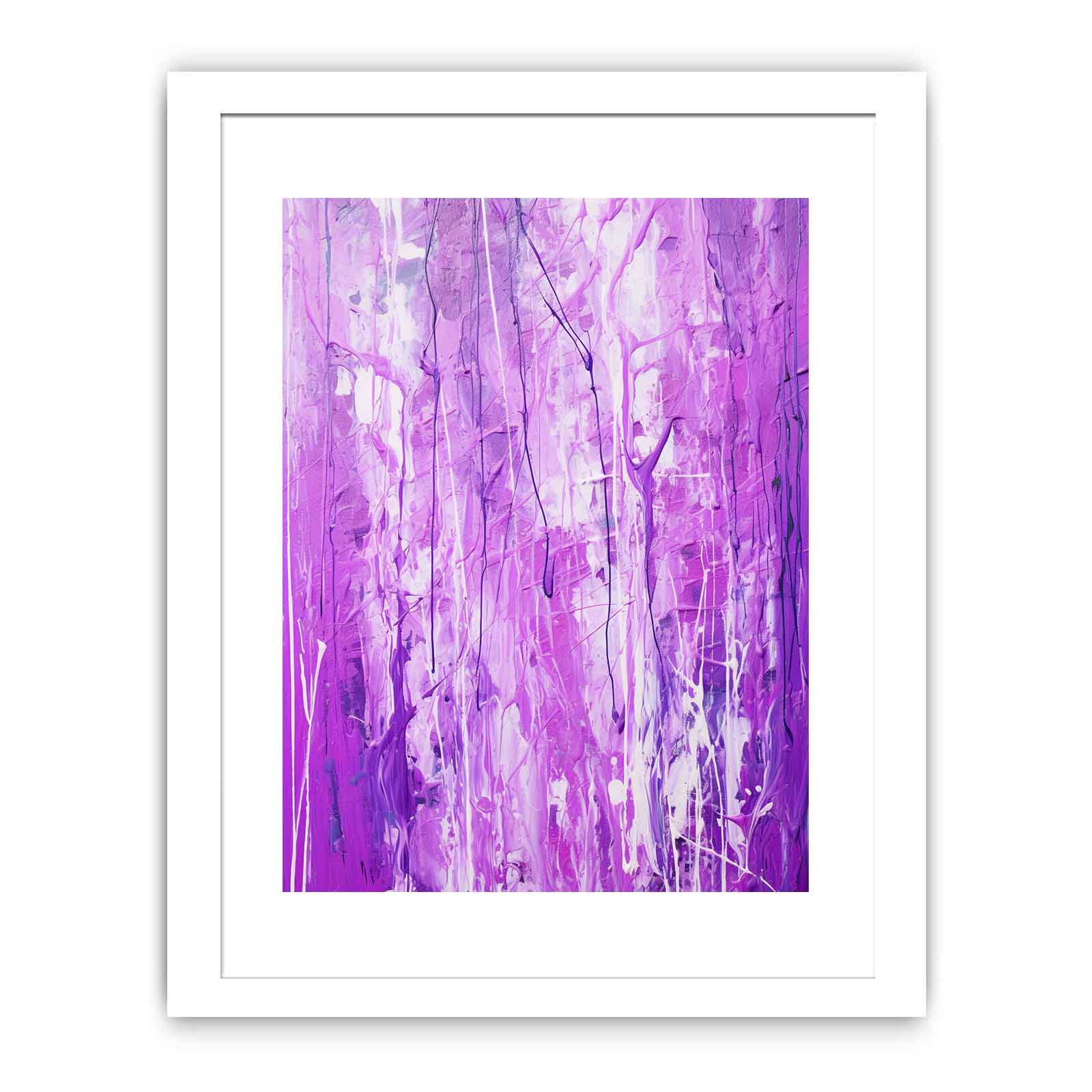 Purple Drip Painting