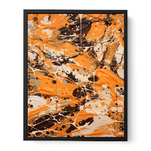 Brown  Drip  Painting