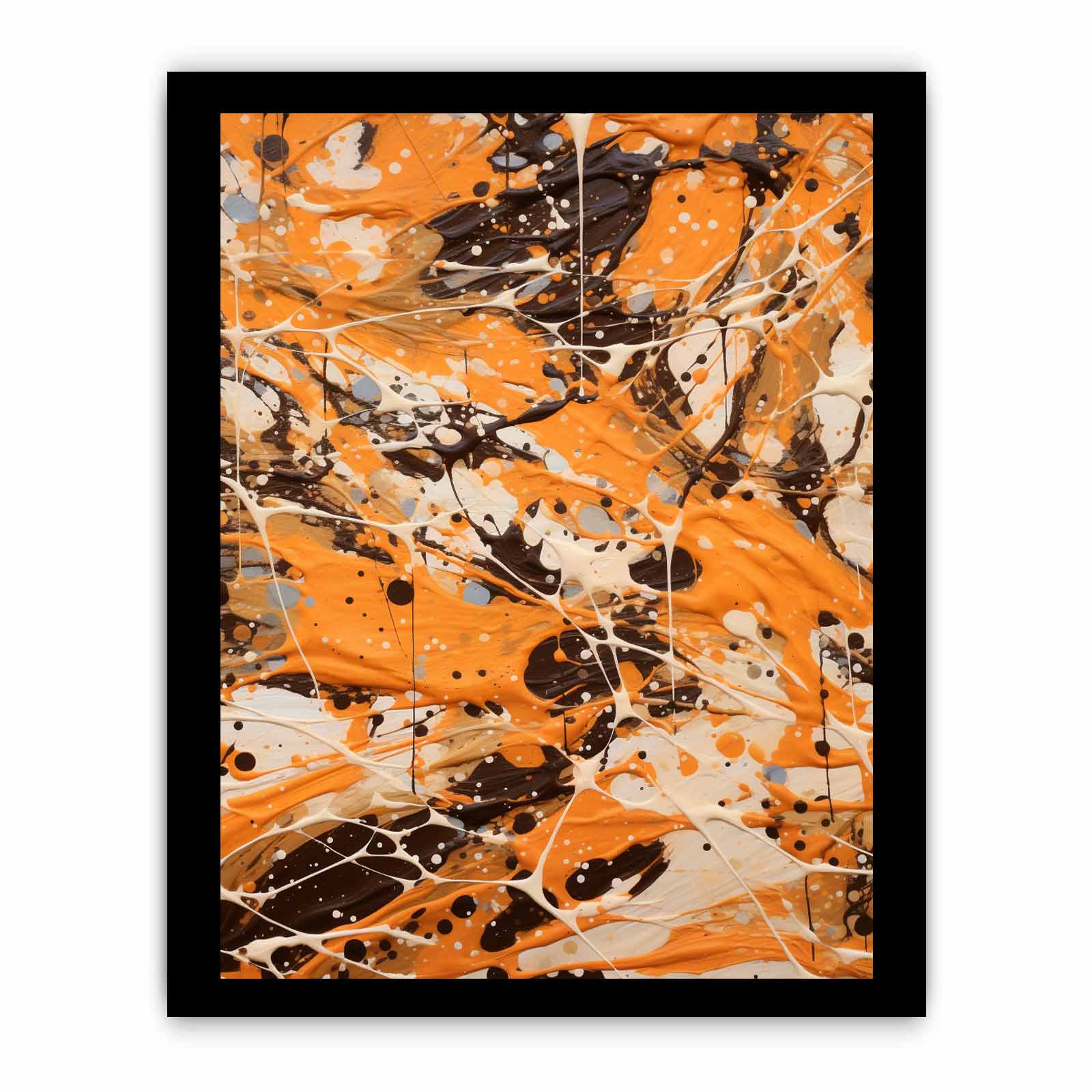 Brown  Drip  Painting