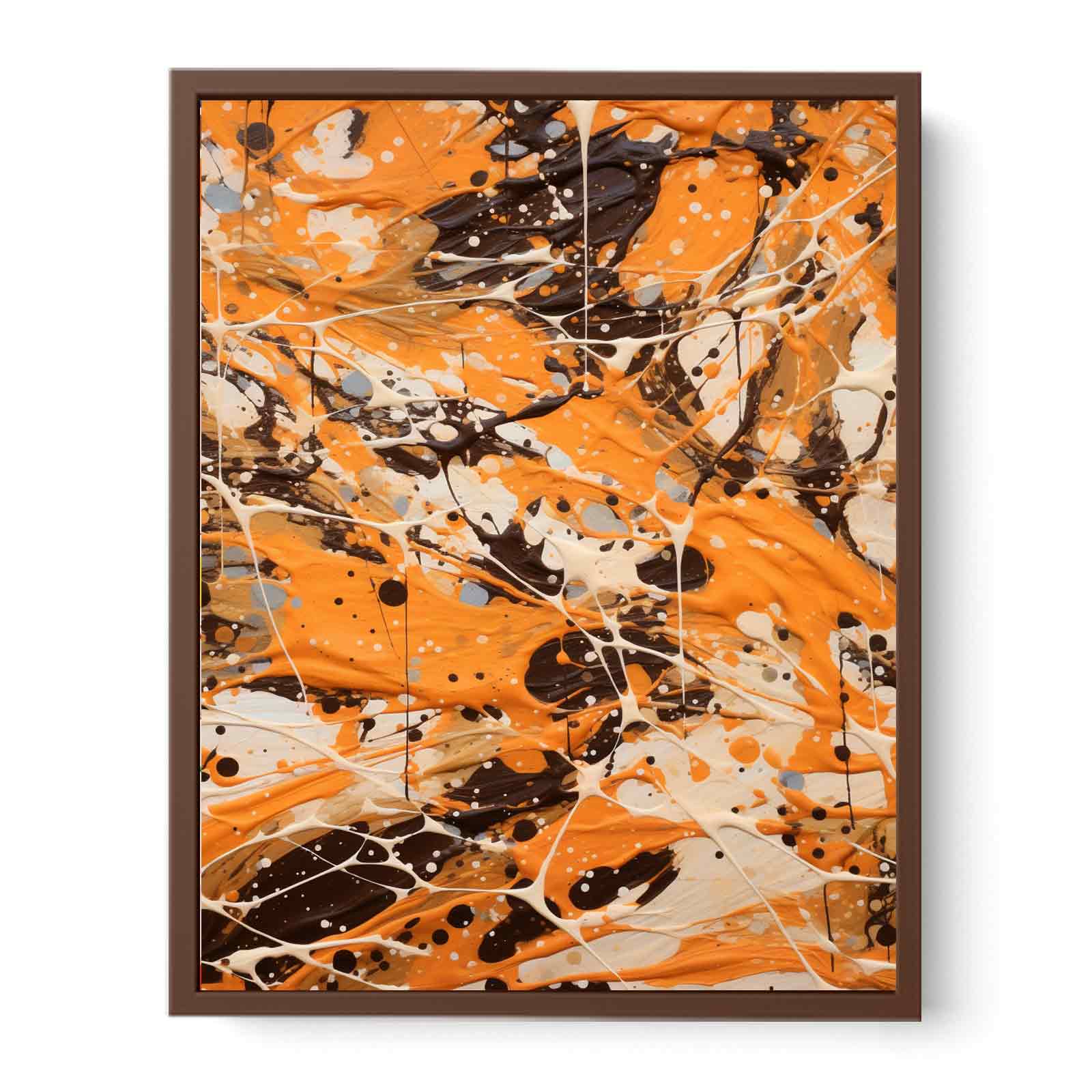 Brown  Drip  Painting