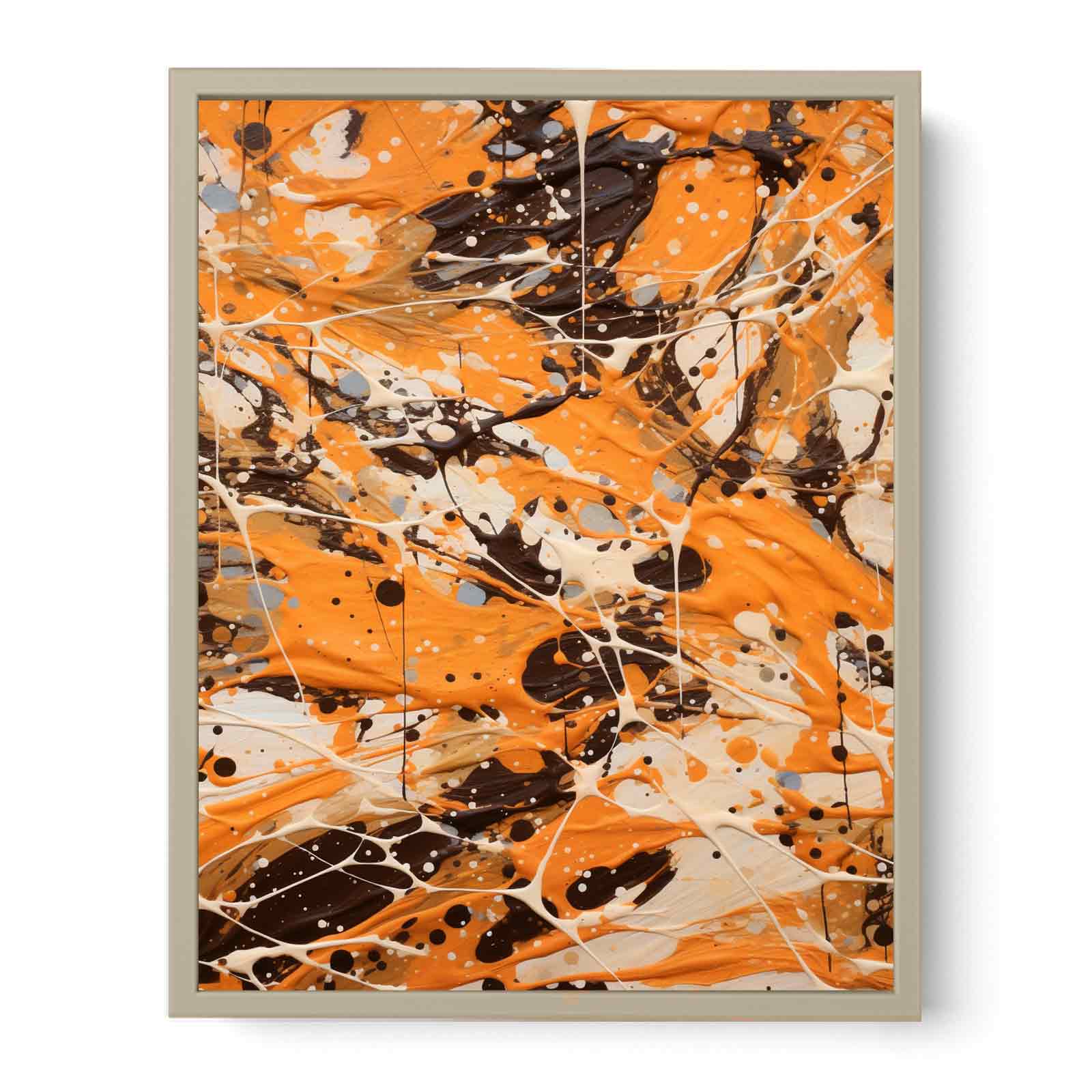 Brown  Drip  Painting