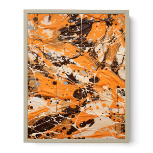 Brown  Drip  Painting