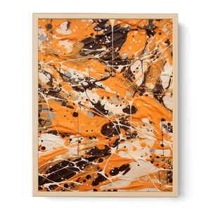 Brown  Drip  Painting