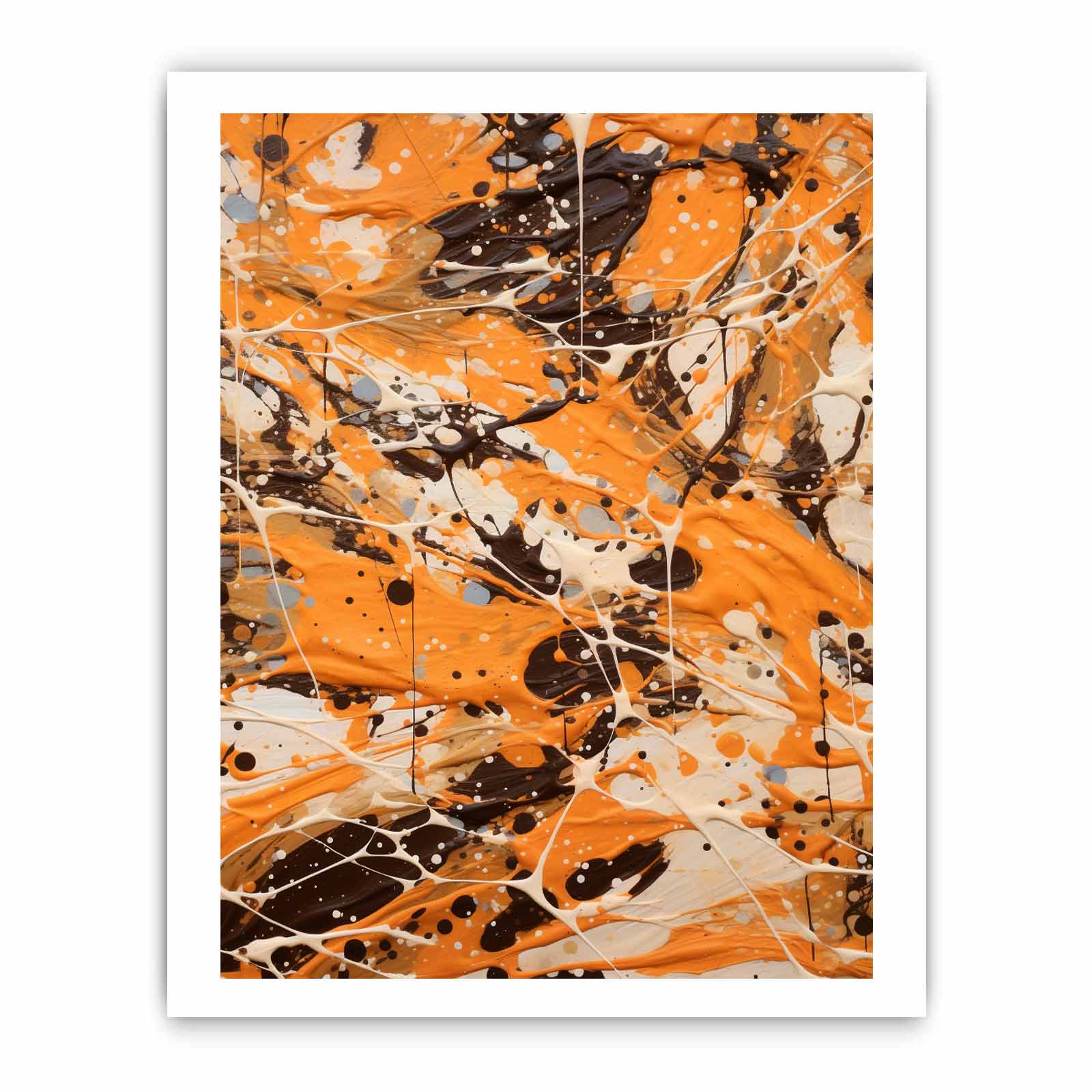 Brown  Drip  Painting