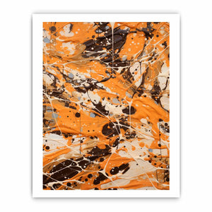 Brown  Drip  Painting