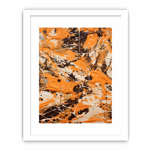 Brown  Drip  Painting