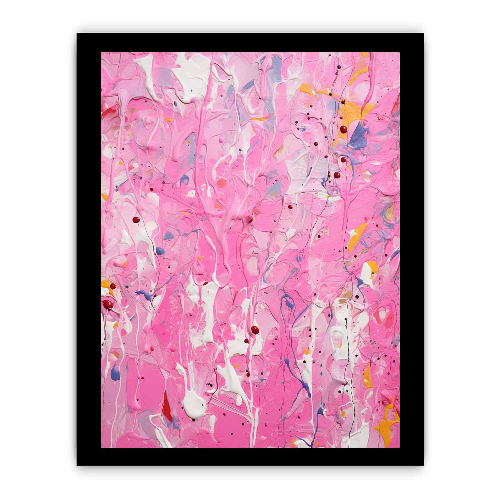 Pink  Drip  Painting