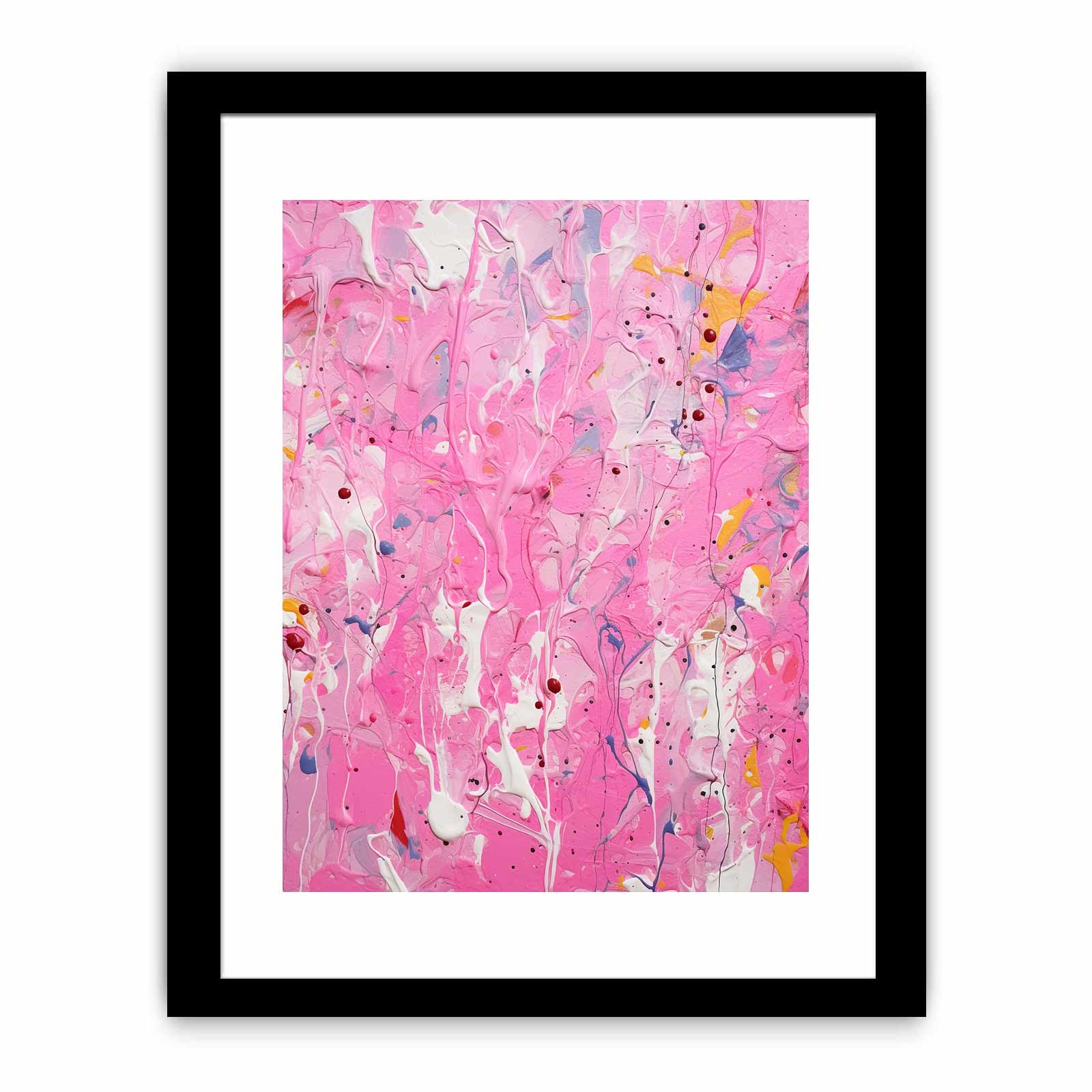 Pink  Drip  Painting