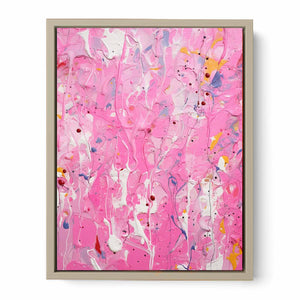 Pink  Drip  Painting