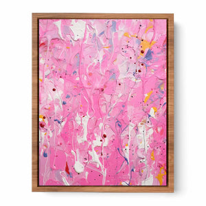 Pink  Drip  Painting