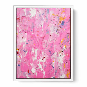 Pink  Drip  Painting