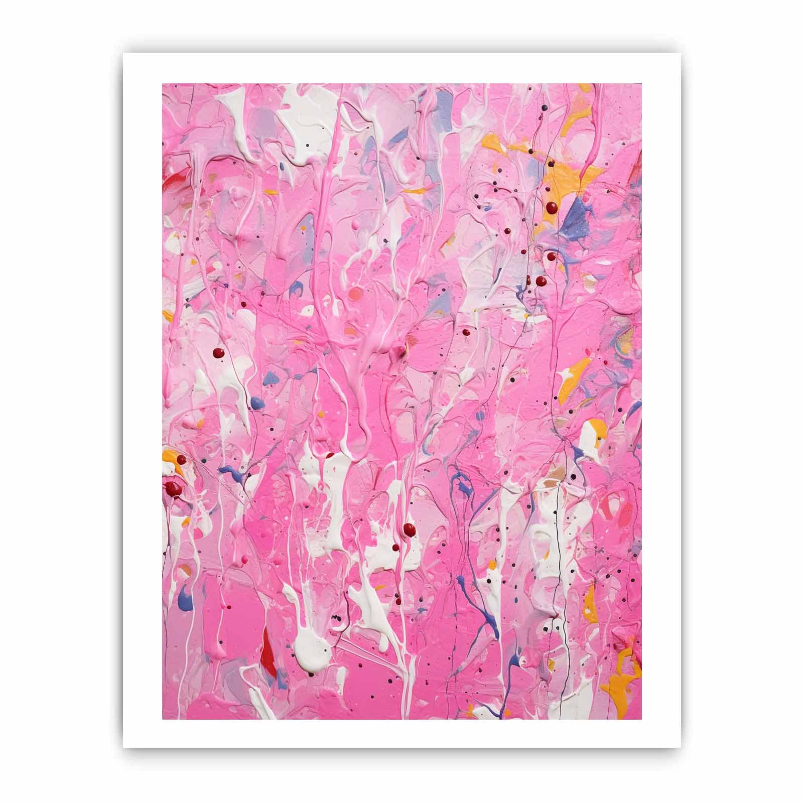 Pink  Drip  Painting