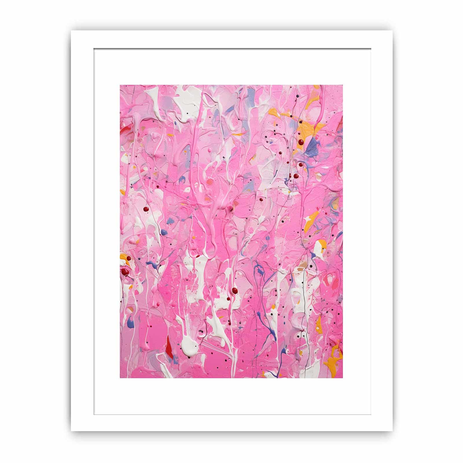 Pink  Drip  Painting