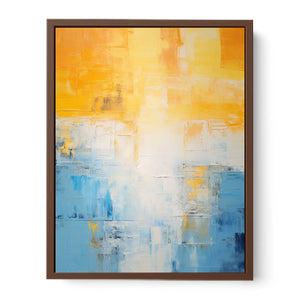 Yellow Blue Abstract Painting