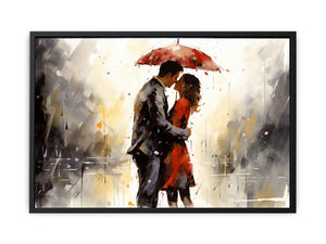 Red Couple Art Painting