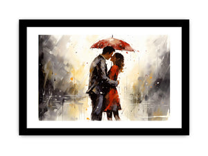 Red Couple Art Painting