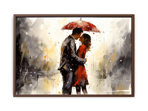 Red Couple Art Painting