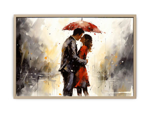 Red Couple Art Painting