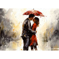 Red Couple Art Painting