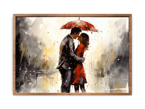 Red Couple Art Painting