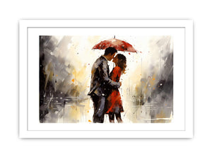 Red Couple Art Painting