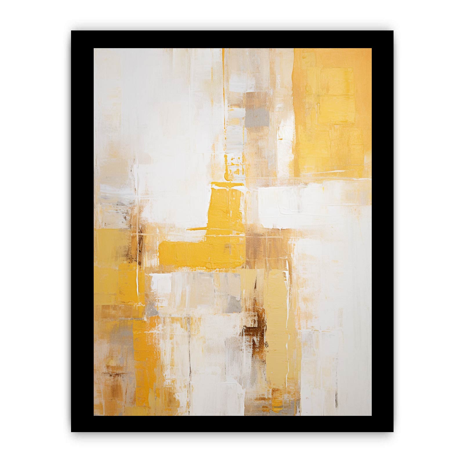 Yellow Grey Art Painting