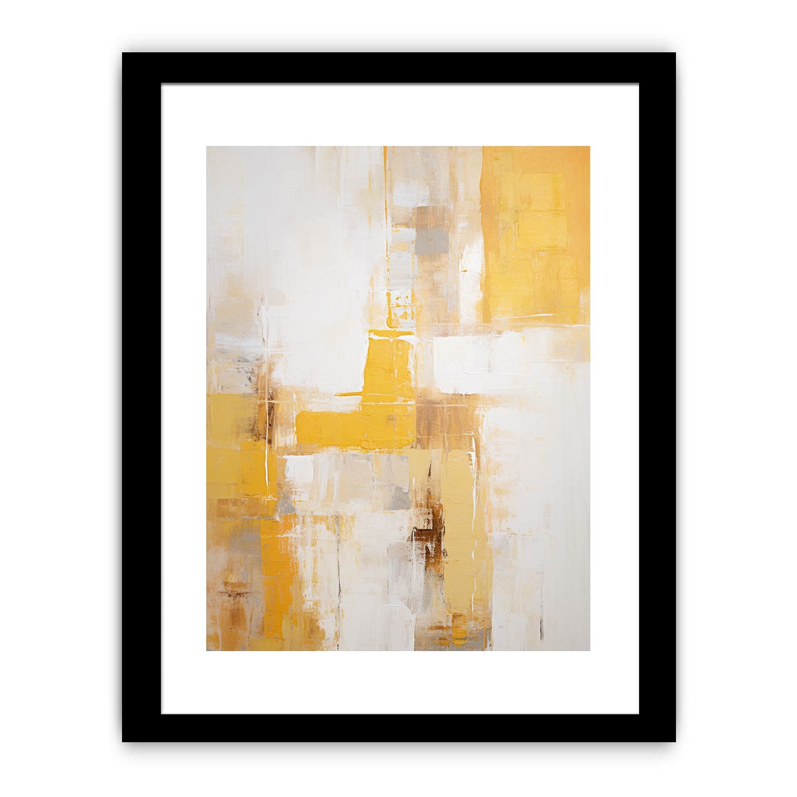 Yellow Grey Art Painting