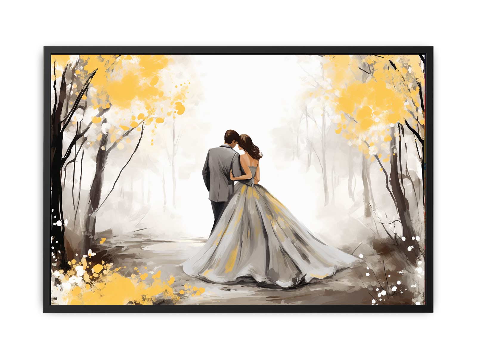 Golden Fall Love Art