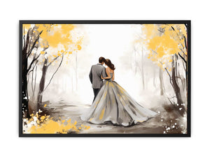 Golden Fall Love Art