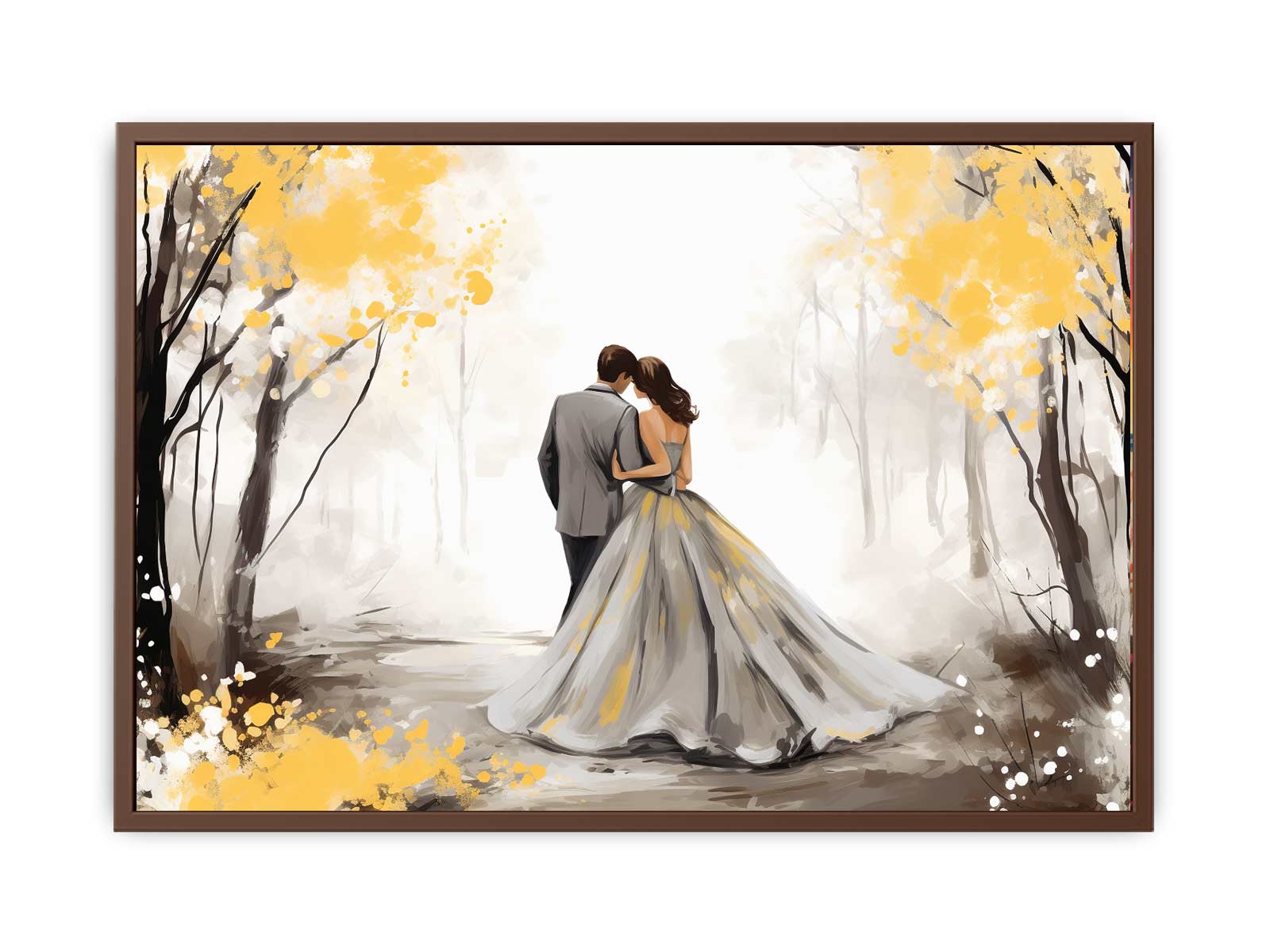 Golden Fall Love Art