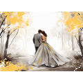 Golden Fall Love Art