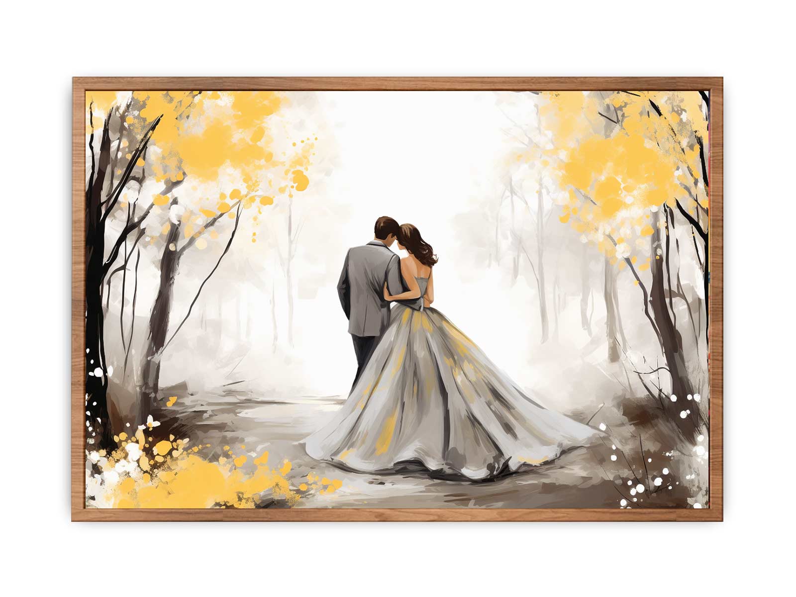 Golden Fall Love Art