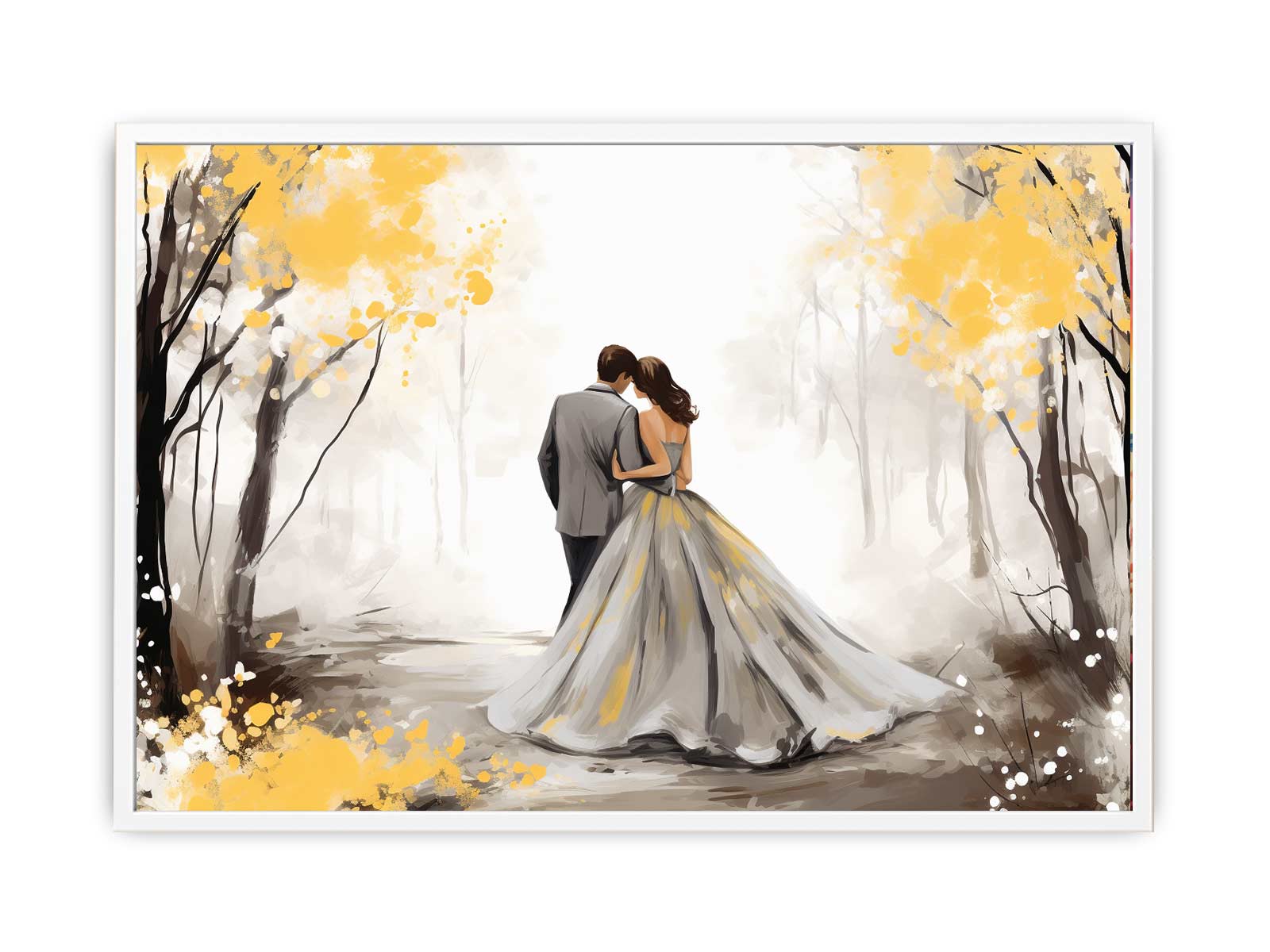 Golden Fall Love Art