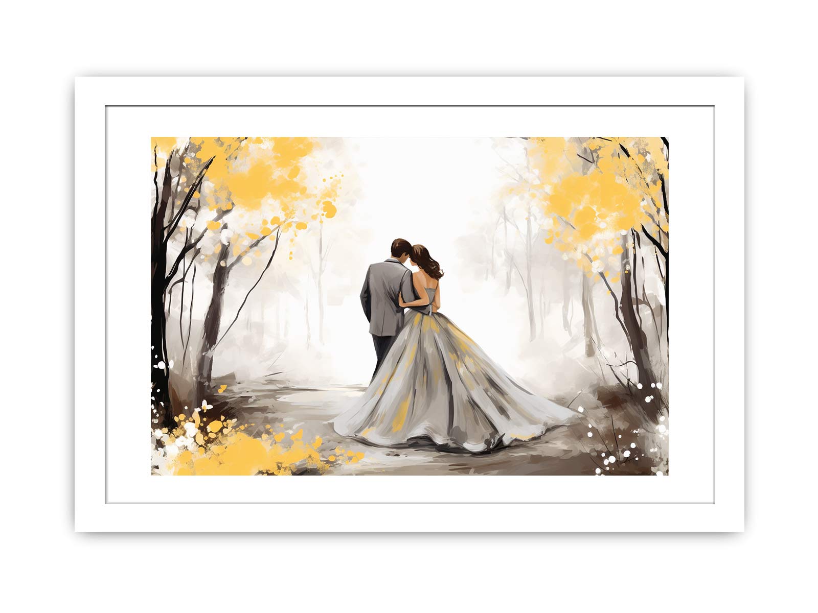 Golden Fall Love Art