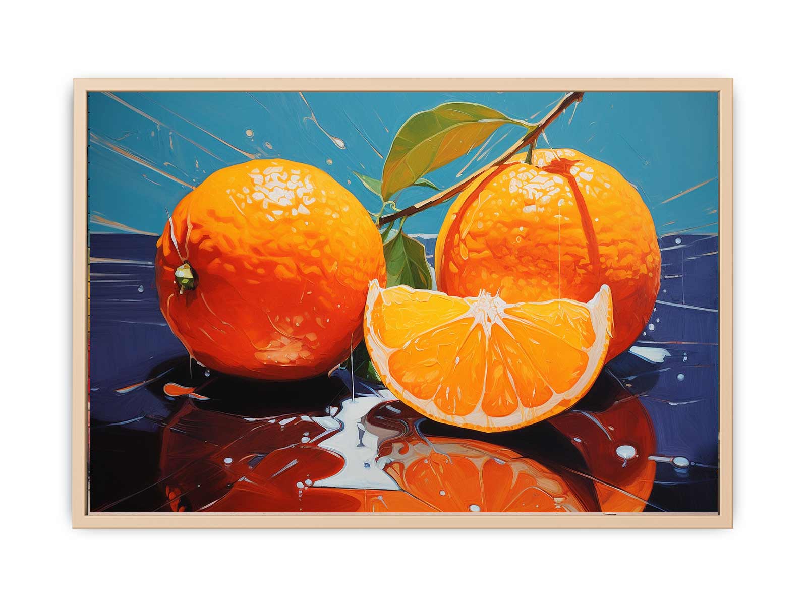 Orange Art Painting
