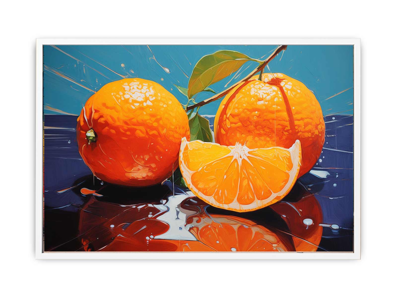 Orange Art Painting