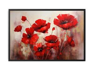 Red Flower Art Painting