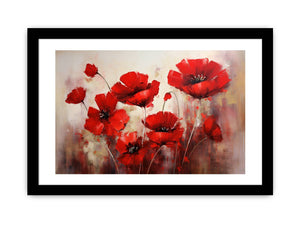 Red Flower Art Painting