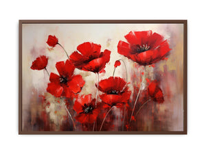 Red Flower Art Painting