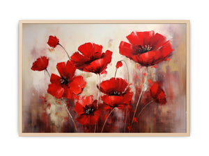 Red Flower Art Painting