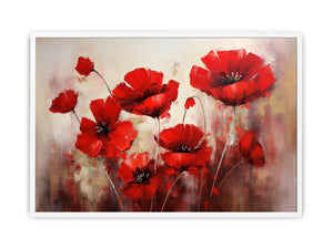 Red Flower Art Painting