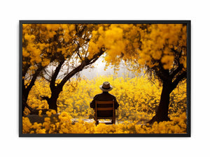 Me & Yellow Flowers in Autumn